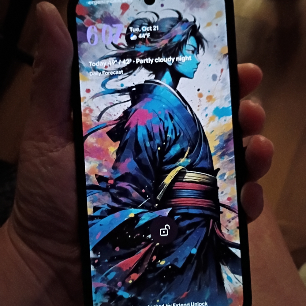 Google Smartphone with Black Frame